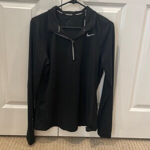 Nike Running Black Dri-Fit Pullover Sz Large